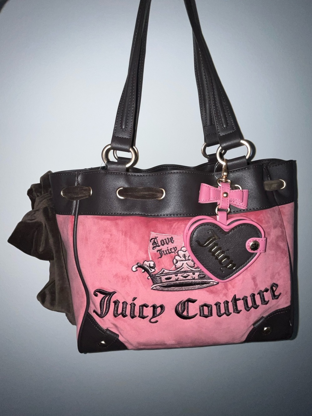 Juicy Couture “Juicy Crown Tote” Daydreamer Bag “Chateau Rose” NWT